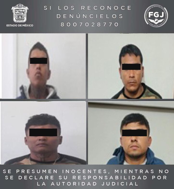 Por presunta extorsión en Metepec vinculan a&nbsp;4