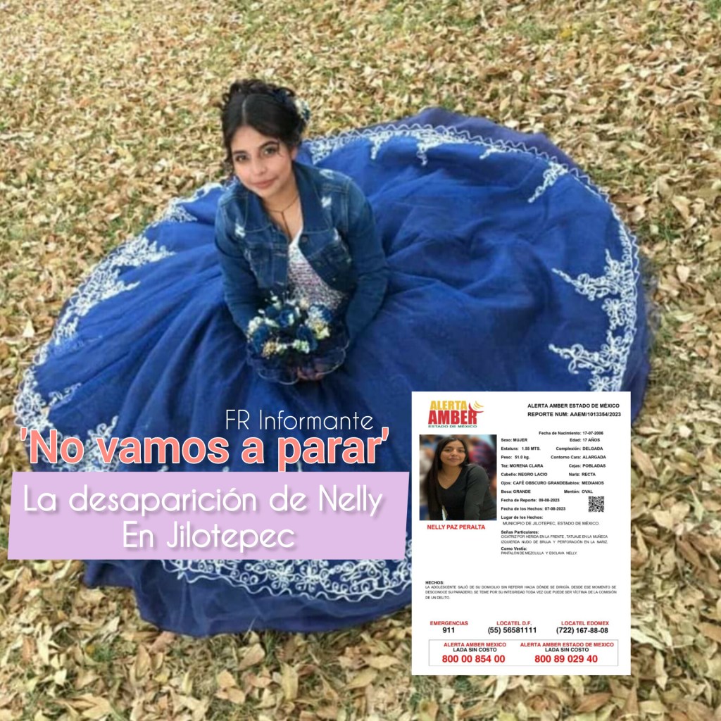 ‘No vamos a parar’; la desaparición de Nelly Paz en #Jilotepec; marcharán para&nbsp;buscarla