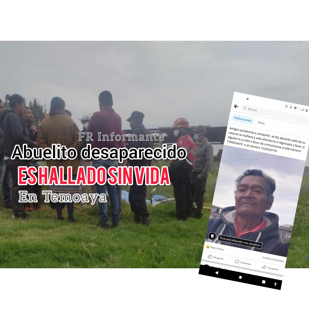Tragedia: Abuelito desapareció en #Toluca es localizado sin vida en Temoaya; el cuerpo fue hallado junto a su bici color rojo en&nbsp;Taborda