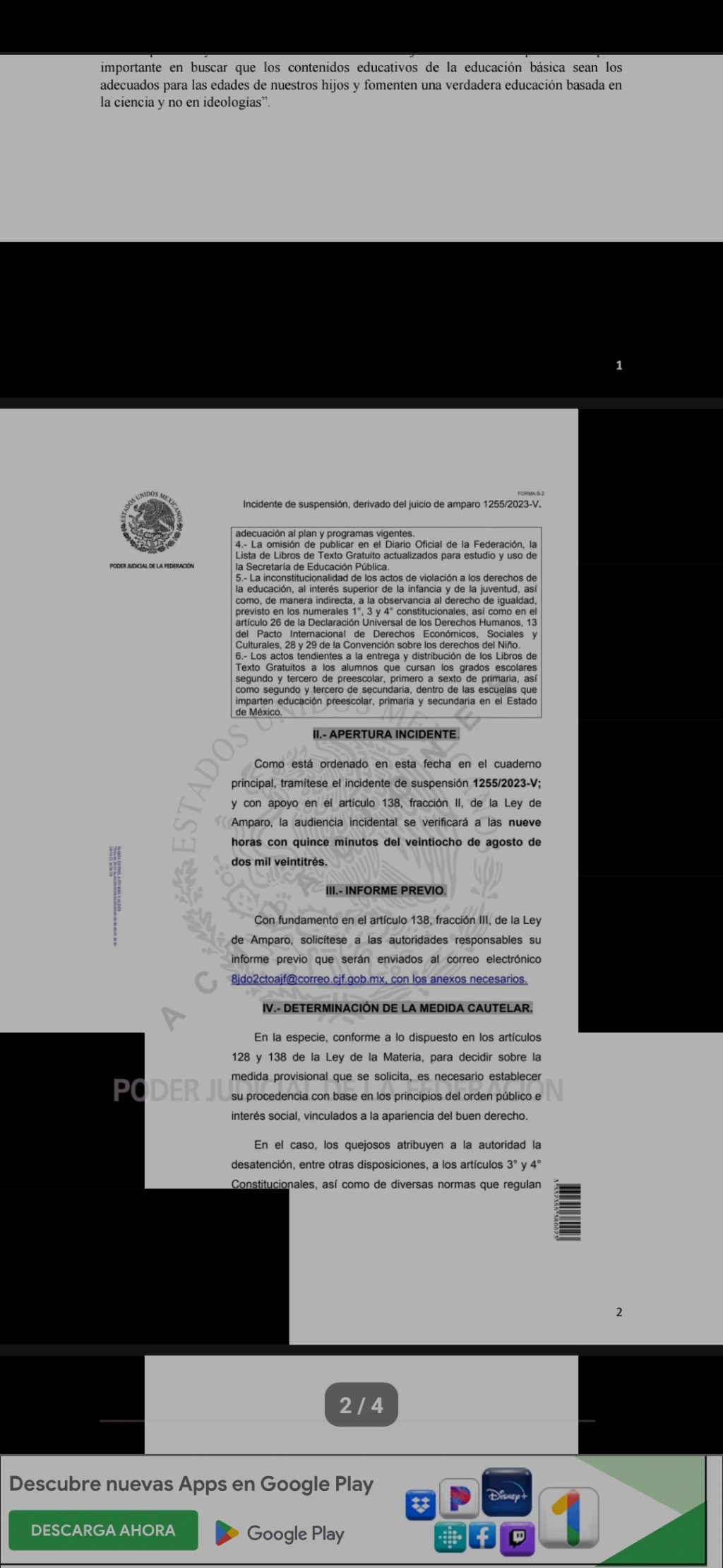 Suspenden la distribución de libros de texto en el Edomex; juez emite amparo a favor de la Unión Nacional de Padres de&nbsp;Familia.