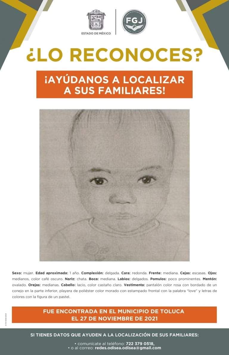 Siguen buscando a familiares de la bebé abandonada en #Toluca desde el&nbsp;2021