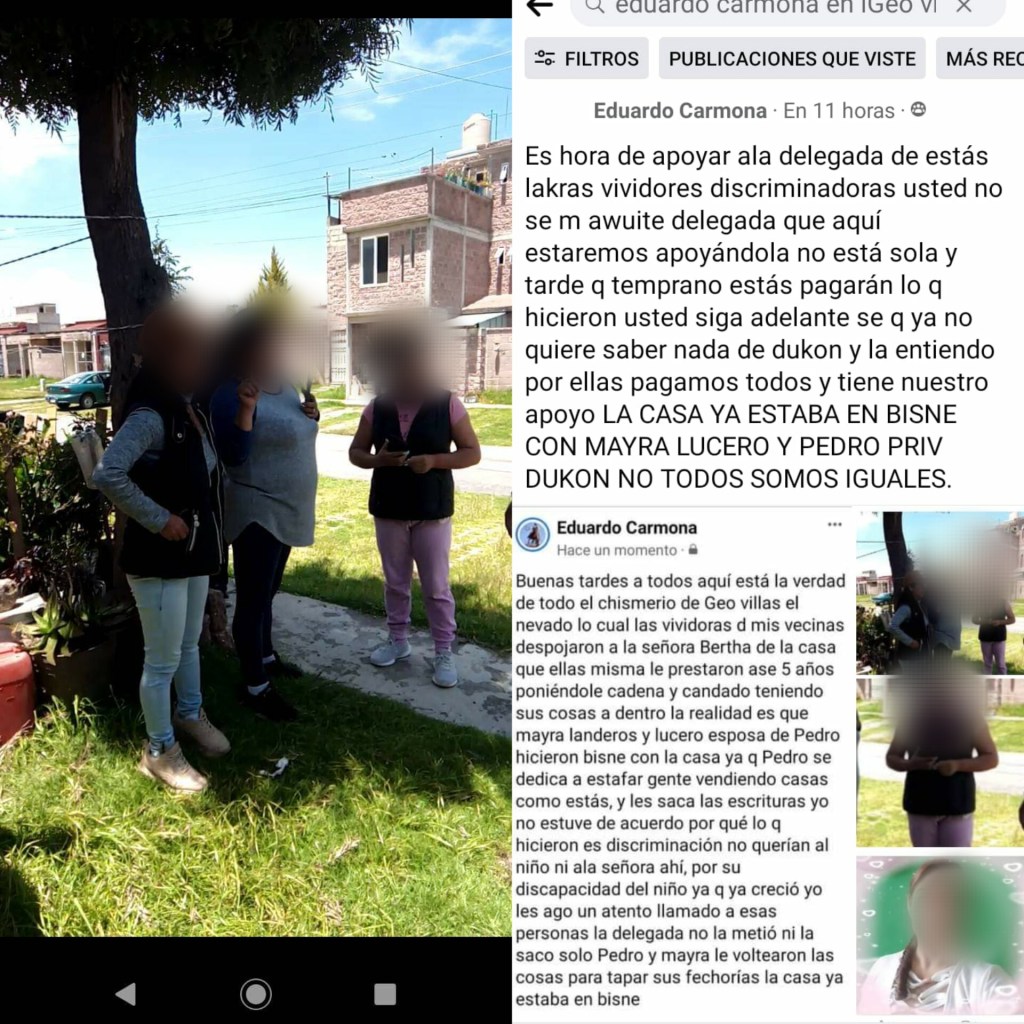 ‘Yo no invado casas’; asegura delegada de Geovillas el Nevado en #AlmoloyaDeJuárez