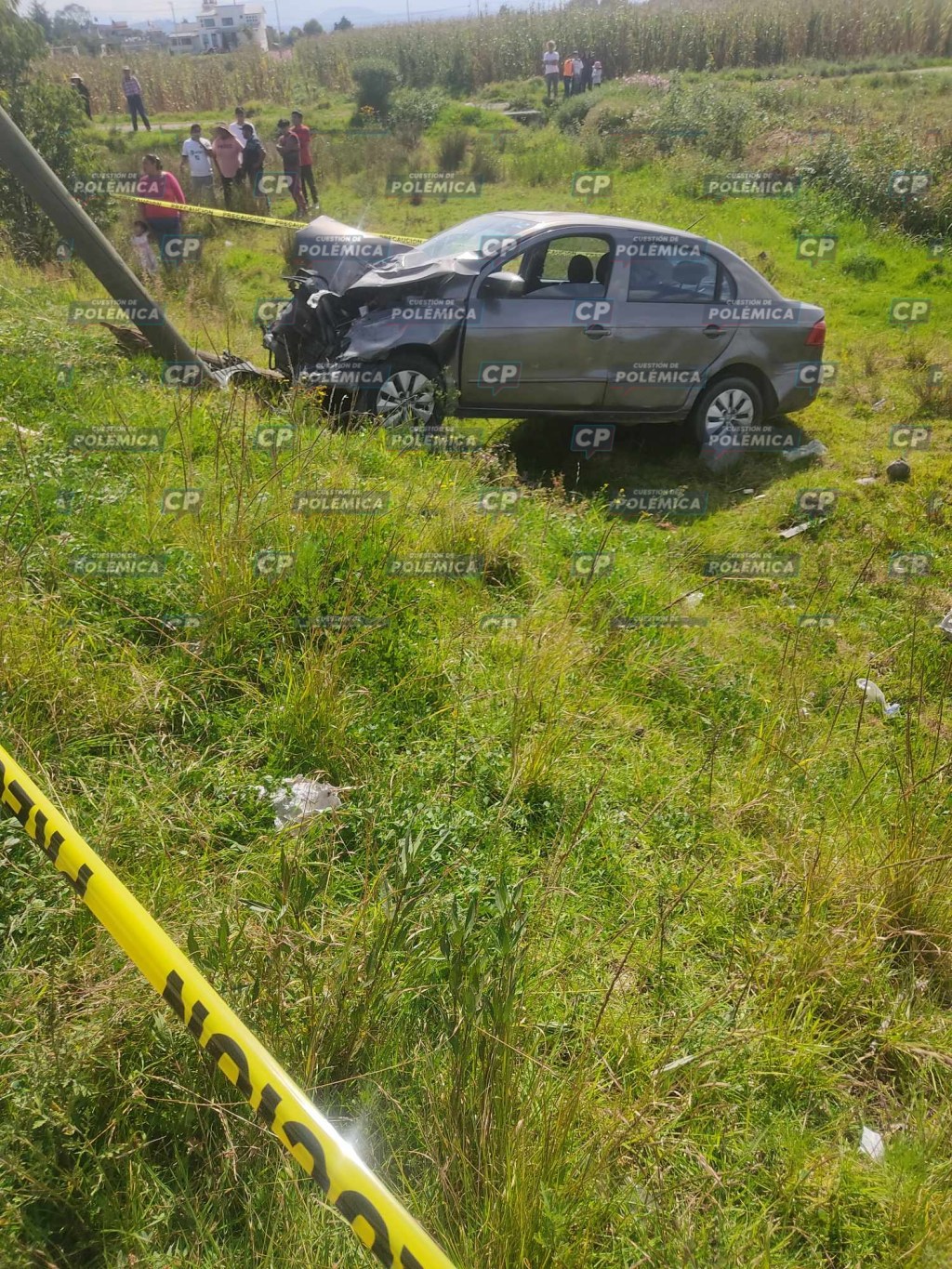 FR#Tragedia: Fallece conductor al chocar contra un poste en la carretera&nbsp;Toluca-Temoaya