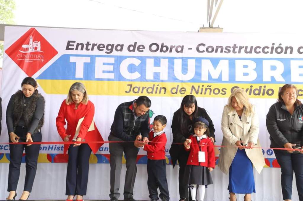 Cumple alcalde de #Cuautitlán Aldo Ledezma con techumbre para&nbsp;escuela