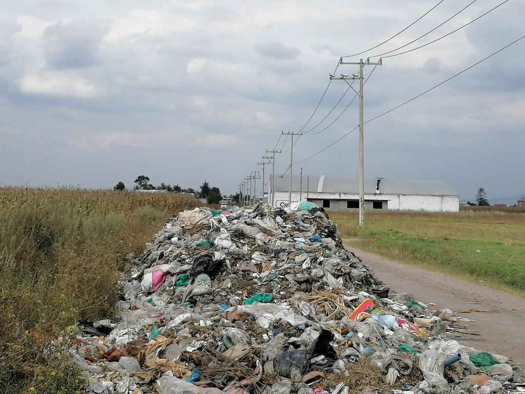 Aparece basurero clandestino en&nbsp;Calixtlahuaca