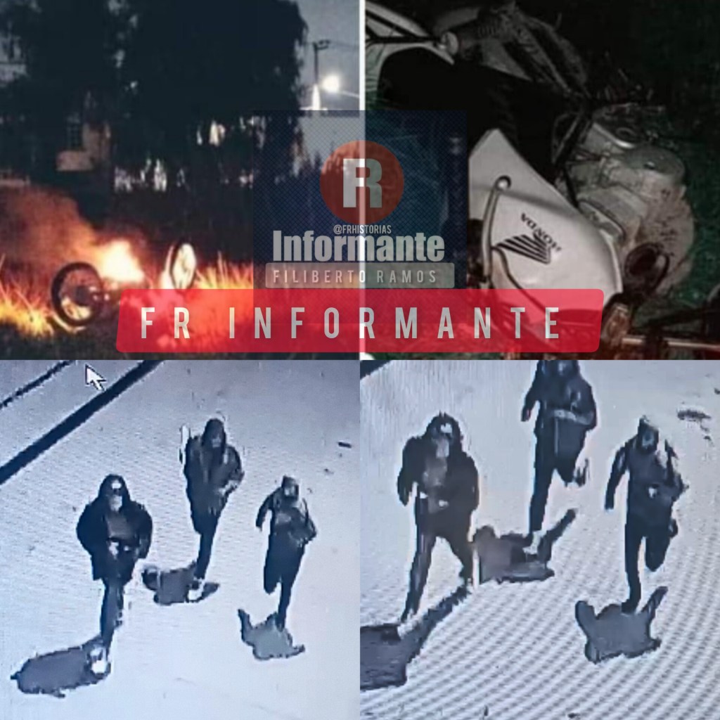 Sujetos intentaron asaltar a estudiantes en San Diego de Los Padres Otzacatipan #Toluca;les falló y les quemaron su&nbsp;moto