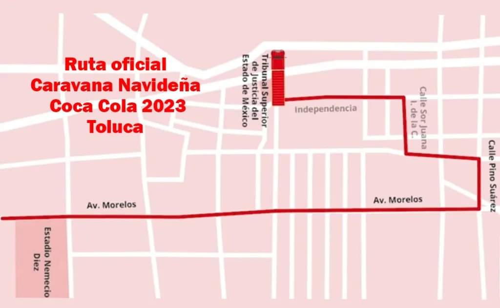 Esta es la Ruta de la Caravana Navideña Coca-Cola en&nbsp;Toluca!
