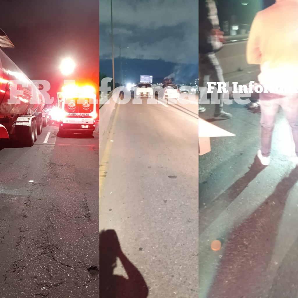 Pareja en moto es atropellada por una pipa en Tollocan: Ella&nbsp;murió