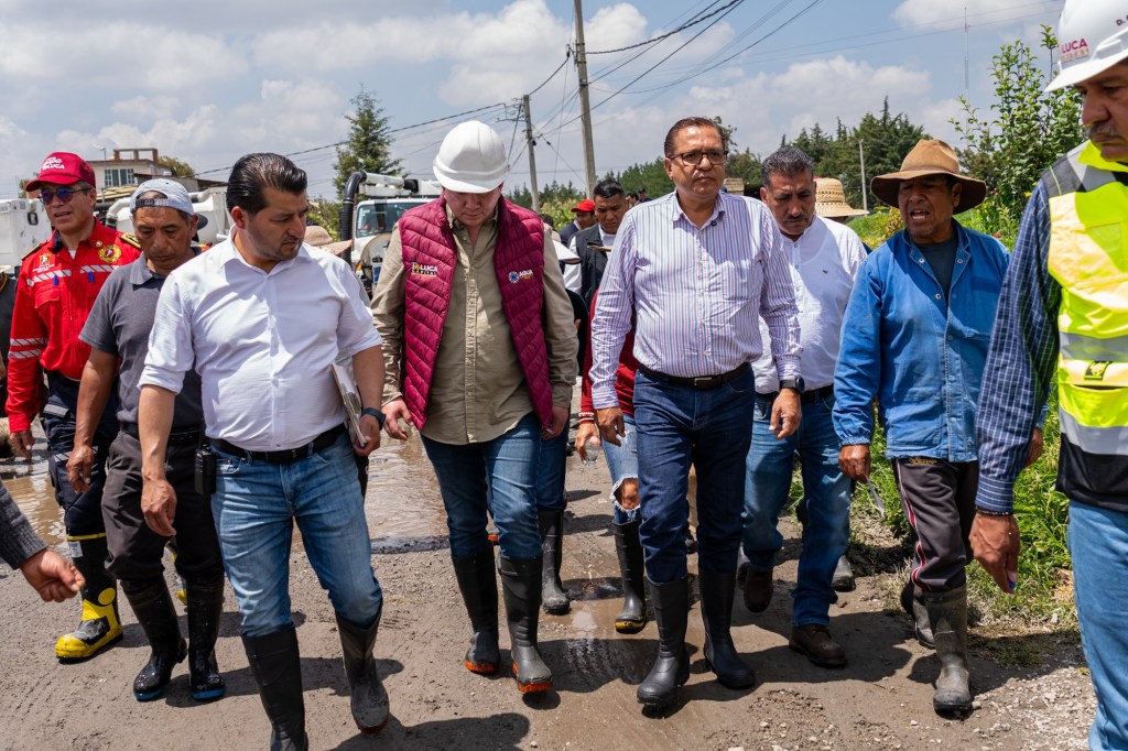Recorren autoridades de #Toluca zona afectada por inundaciones en la Constitución&nbsp;Totoltepec