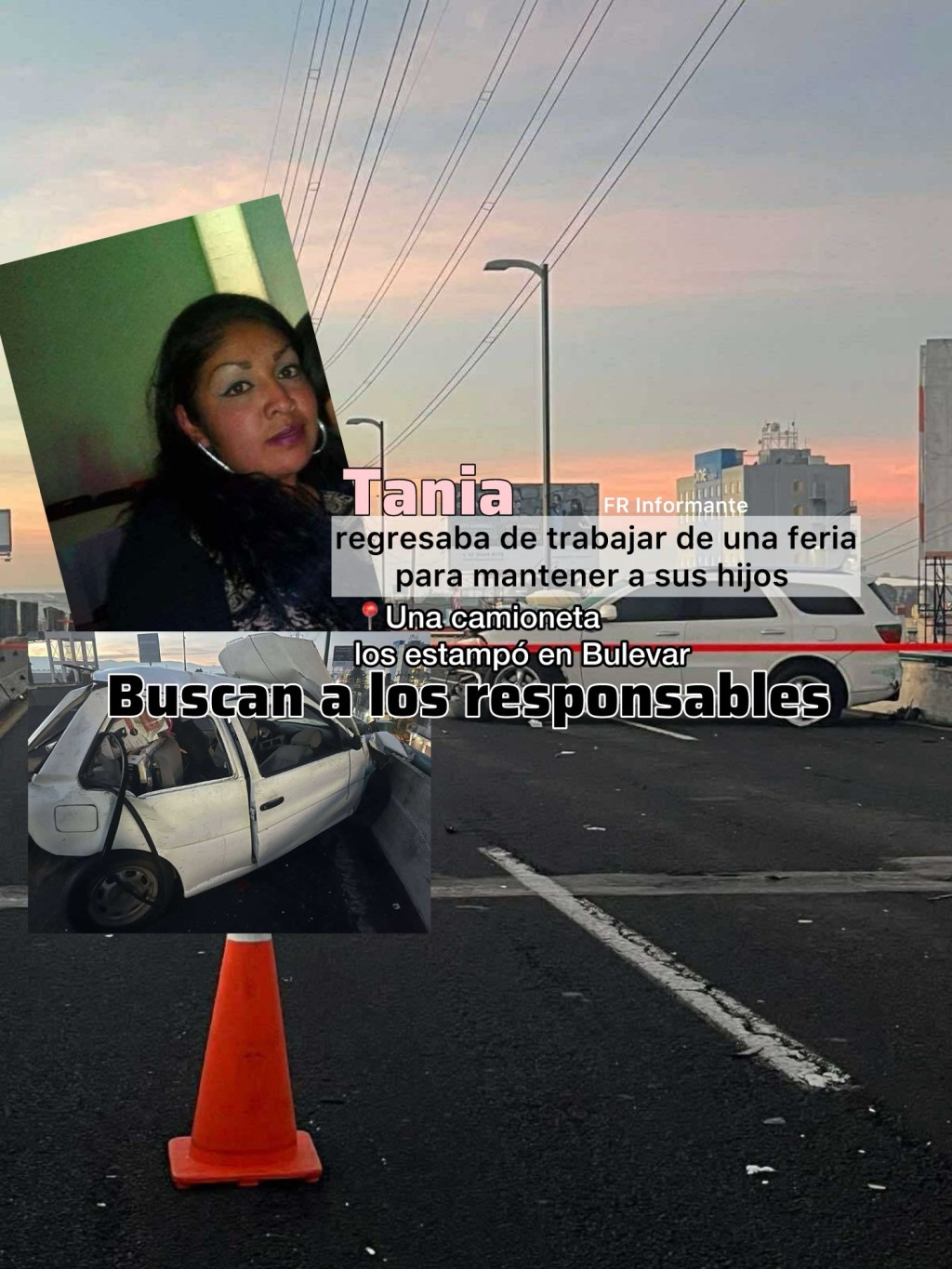 Tania tenía tres hijos y era comerciante en las ferias para mantenerlos; dos sujetos chocaron su coche en Bulevar Aeropuerto y ella&nbsp;fa.lleció