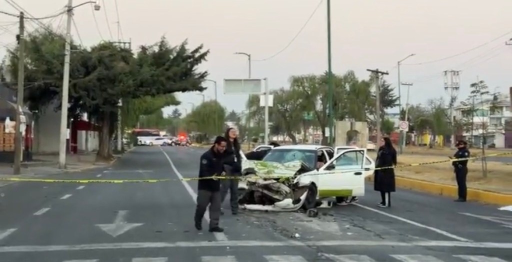 Choque de taxi deja una persona sin vida en&nbsp;Toluca