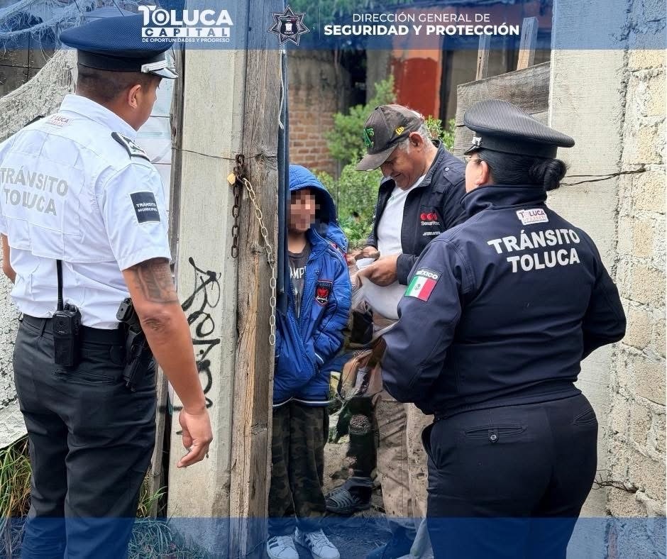 ¡Final feliz! ¡De vuelta a casa, éstepequeño que estaba desaparecido en&nbsp;#Toluca