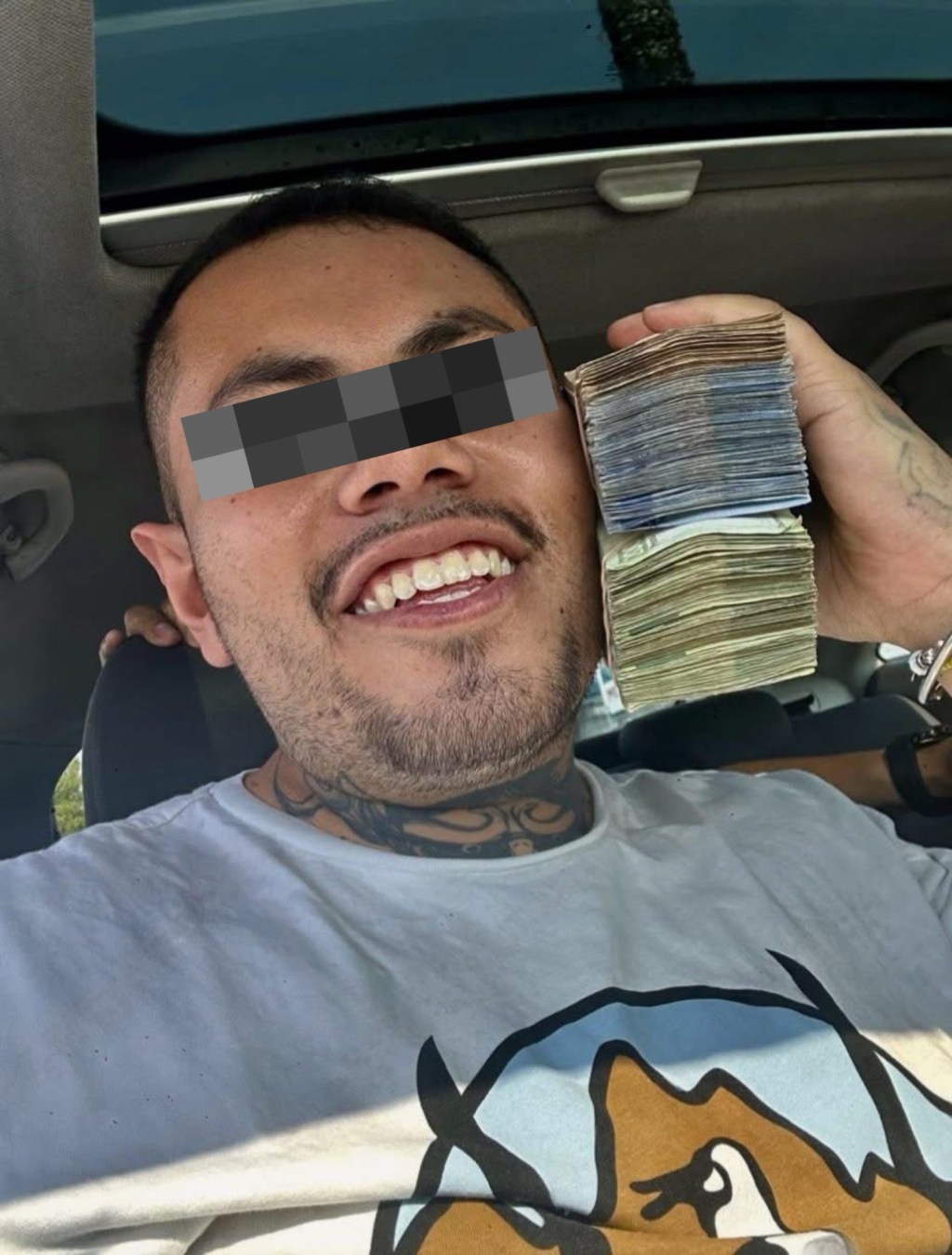 Así presumía ponchallantas que fue detenido en #Metepec tras asaltar a&nbsp;cuentahabiente