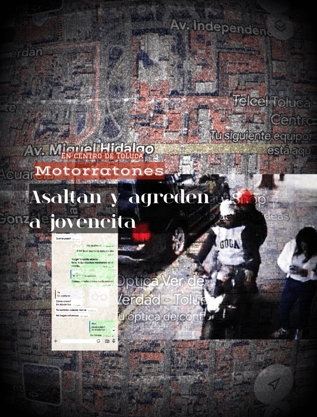 En centro de #Toluca: Motorratones asaltan y agreden a una&nbsp;jovencita