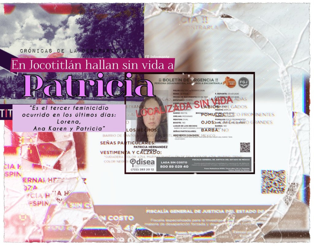 Localizan sin vida a Patricia en #Jocotitlán; es el tercer caso por desaparición de los últimos días en&nbsp;#Edomex